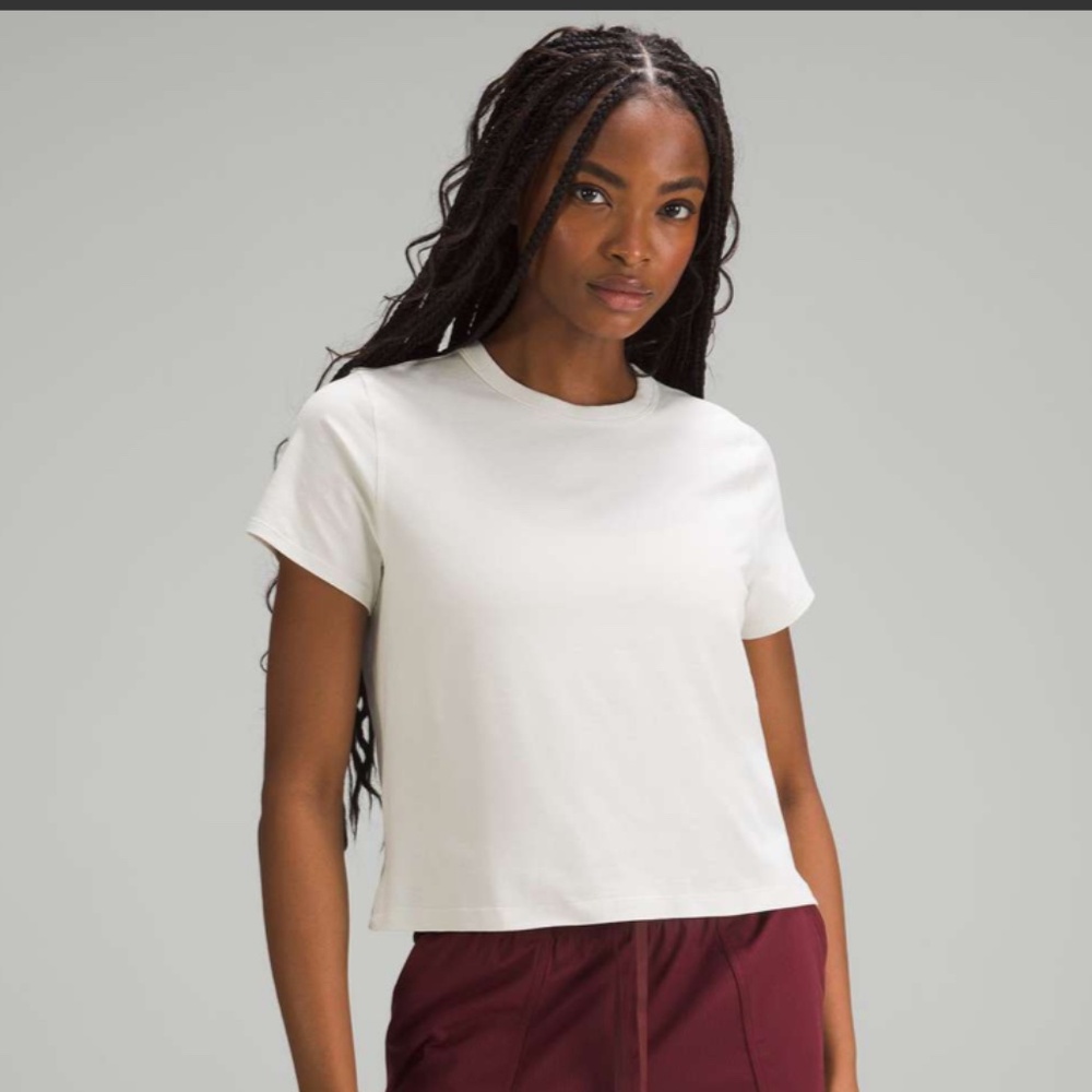 Lululemon Classic-Fit Cotton-Blend T-Shirt, 4, Bone